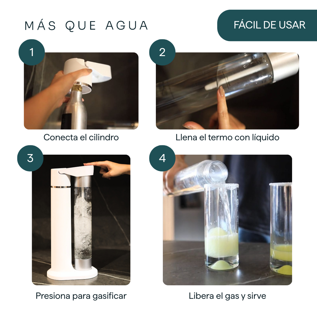 |RESERVA| Máquina de Soda Casera Premium | Soda Maker | Más que Agua